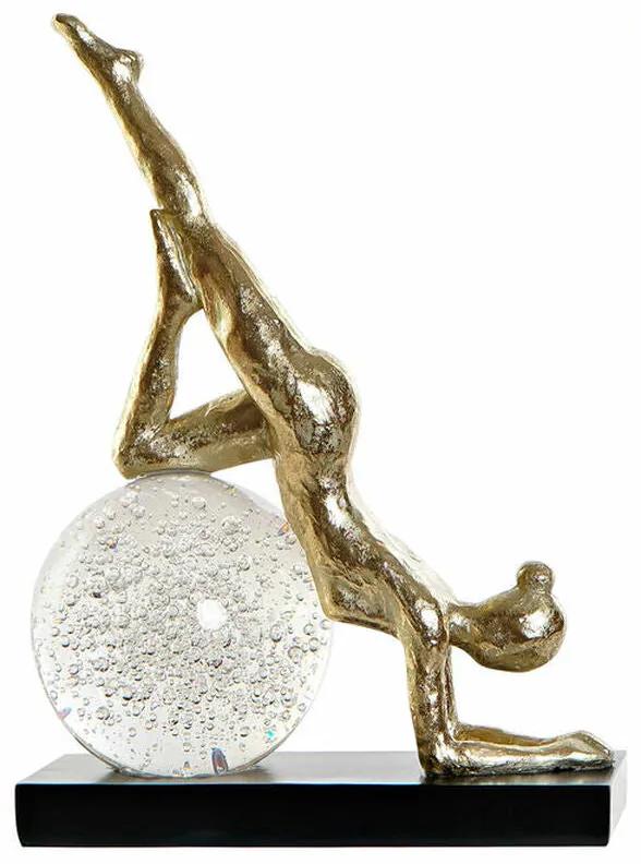 Figura Decorativa DKD Home Decor Cristal Resina Yoga (23 x 12 x 32 cm)