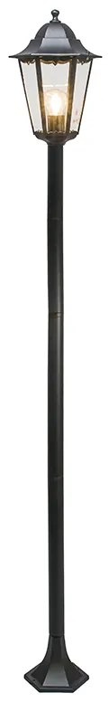 Candeeiro de pé clássico para exterior preto 170cm IP44 - New Orleans 1 Country / Rústico