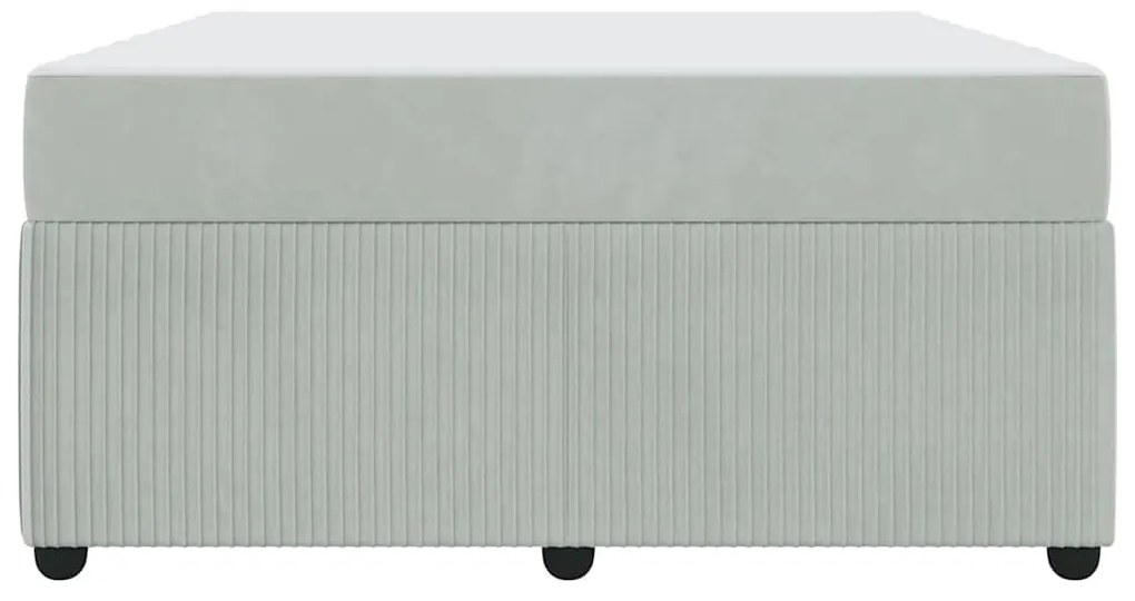 Estrutura de cama com colchão Cinzento-claro 140 x 200 cm