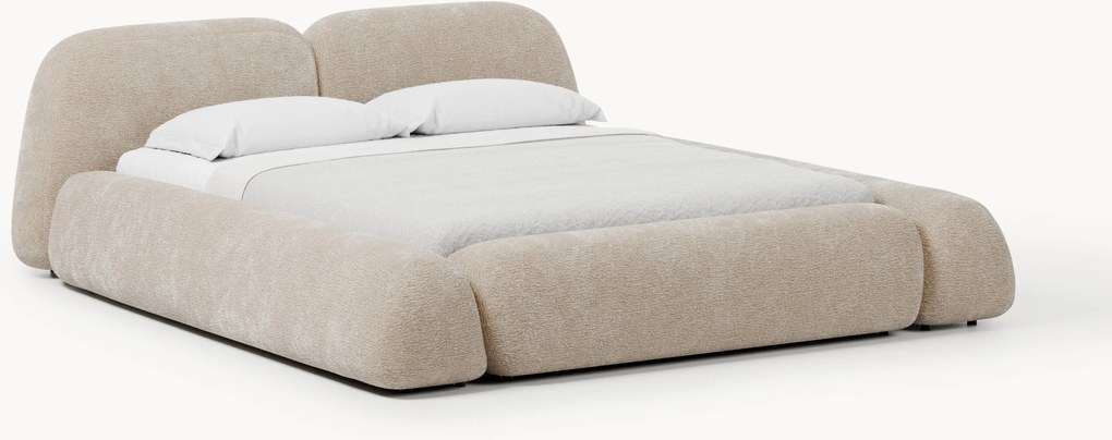 Cama estofada com arrumação Wolke