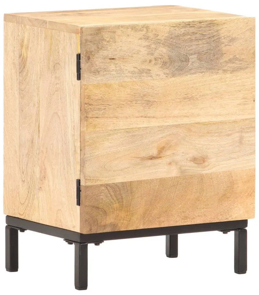 Mesa de cabeceira 40x30x51 cm madeira de mangueira maciça