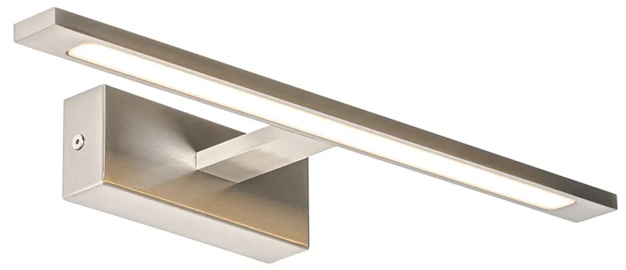 Aplique de parede em aço 41,5 cm com LED IP44 - Jerre