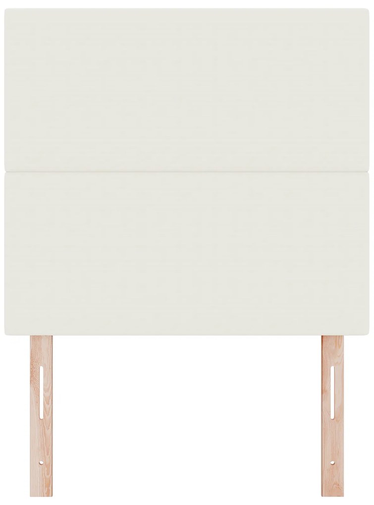 Cabeceira vidaXL Design Simples Creme 80 cm Tecido de Veludo