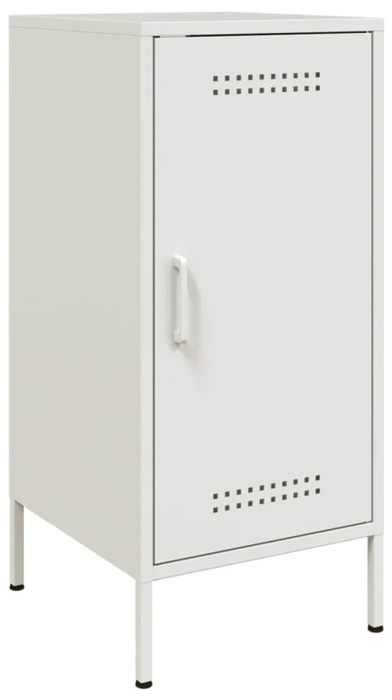 Aparadores 2 pcs 36x39x79 cm aço branco