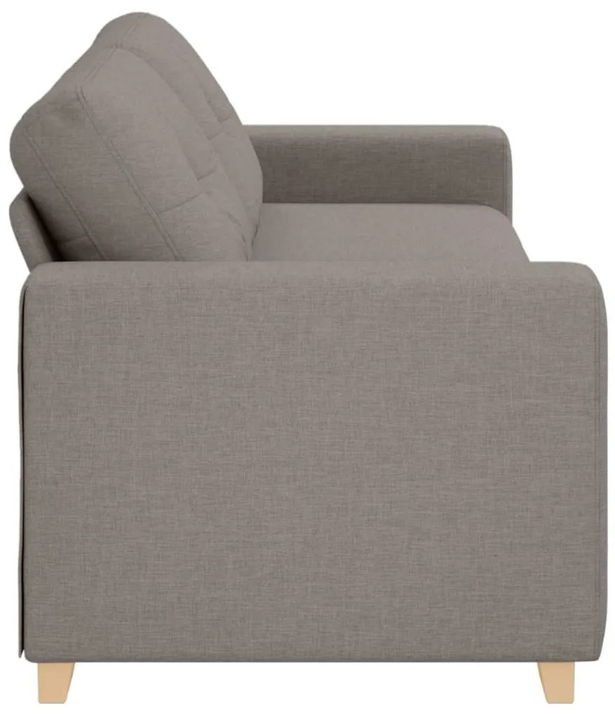 Sofá de 3 Lugares vidaXL Taupe 180 cm em Tecido