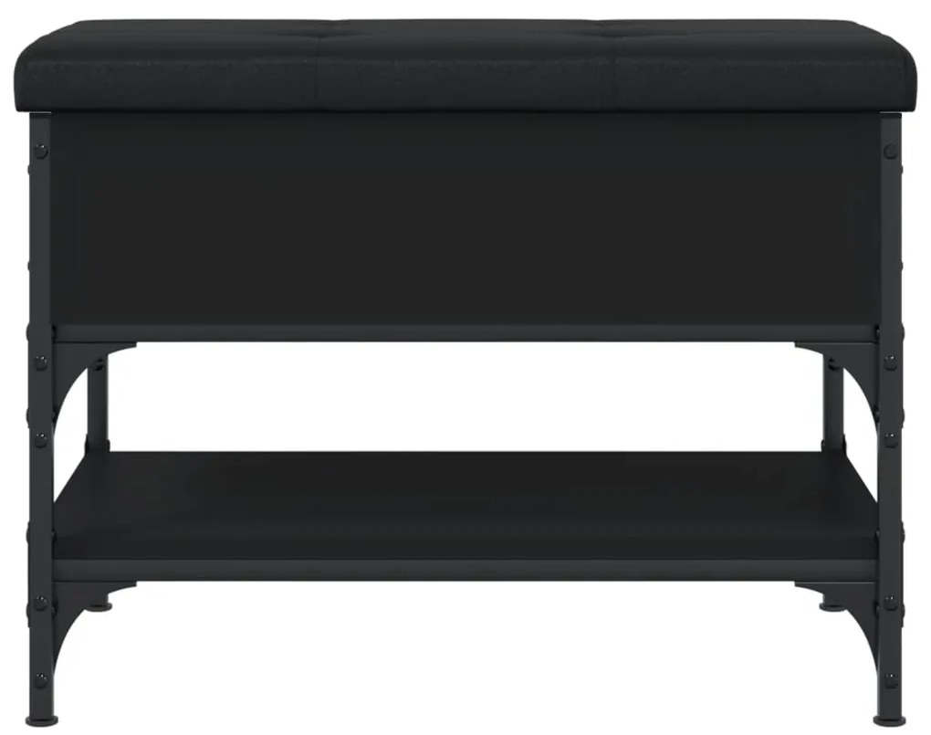 Banco sapateira 62x42x45 cm derivados de madeira preto
