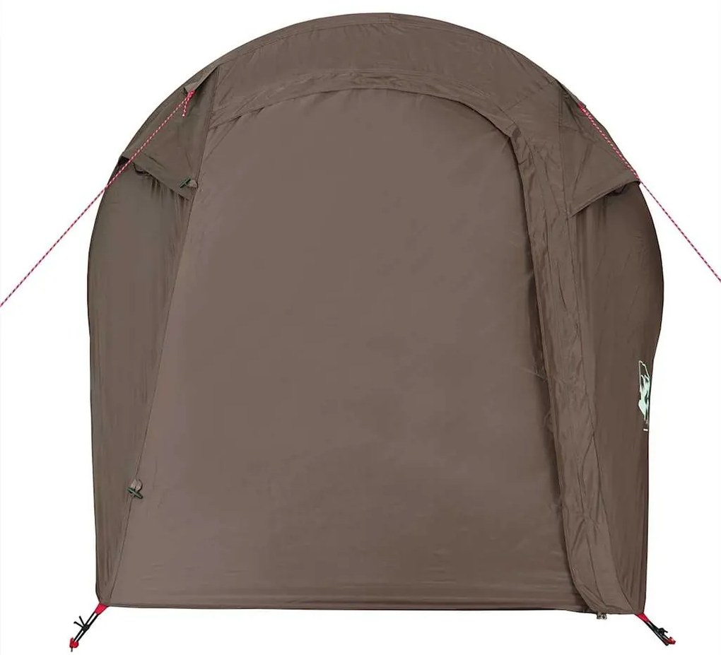 Tenda de campismo túnel para 2 pessoas impermeável castanho