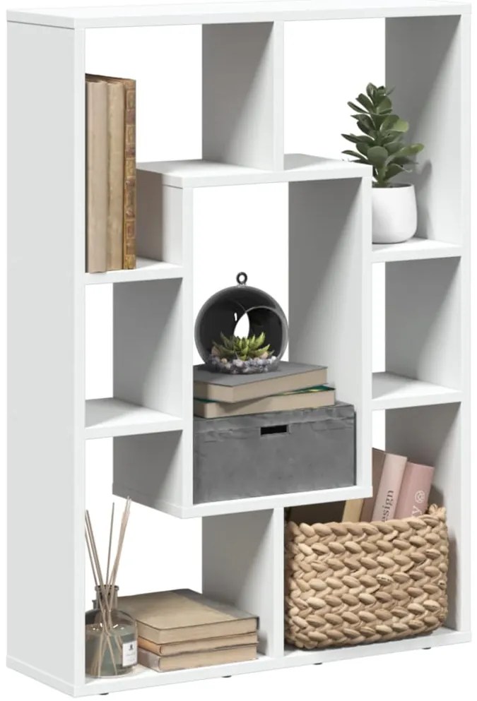 vidaXL Estante 63x20x90 cm derivados de madeira branco
