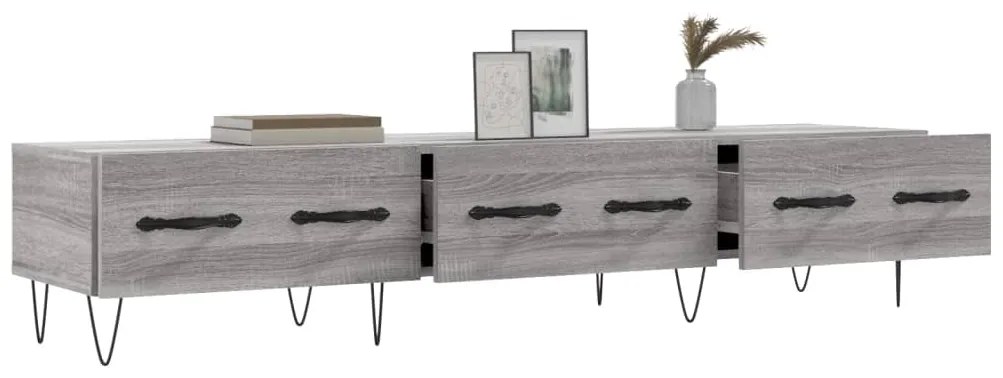 Móvel de TV 150x36x30 cm derivados de madeira cinzento sonoma
