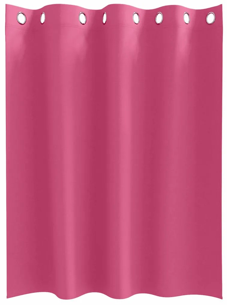Cortinas 2 pcs Rosa Brilhante 140 x 140 cm Poliéster