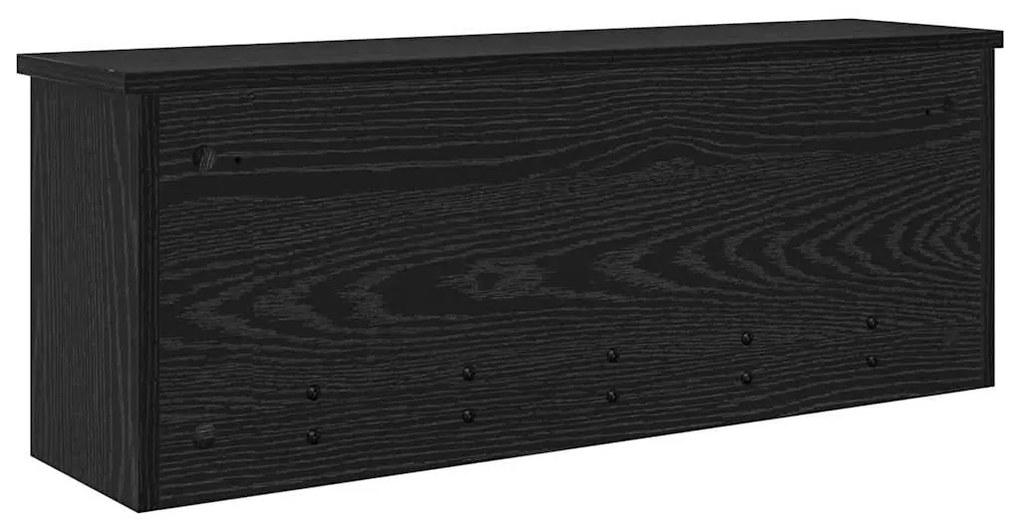 Cabideiro de Parede Carvalho preto 80 x 20 x 30 cm