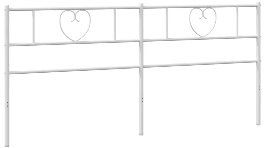 Cabeceira de cama 180 cm metal branco