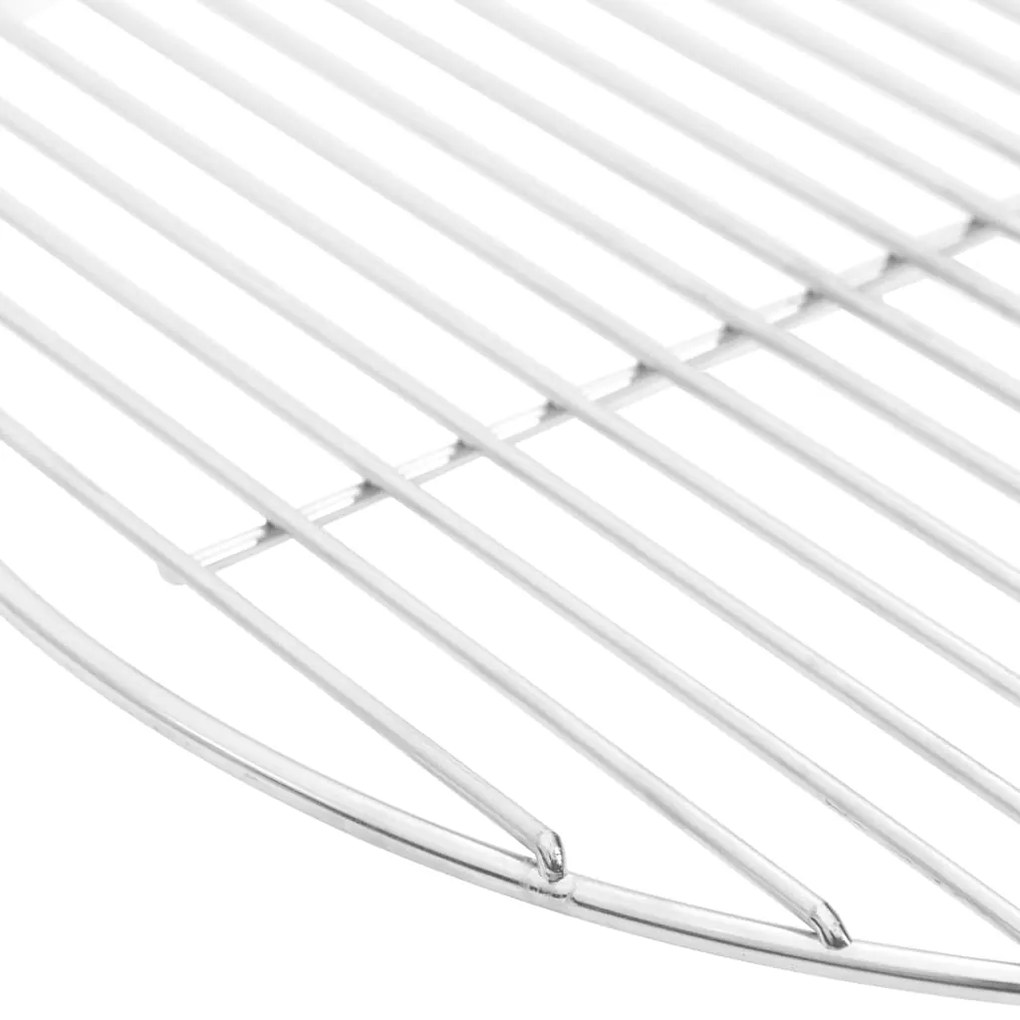 Grelha para churrasco redonda Ø44,5 cm aço inoxidável 304