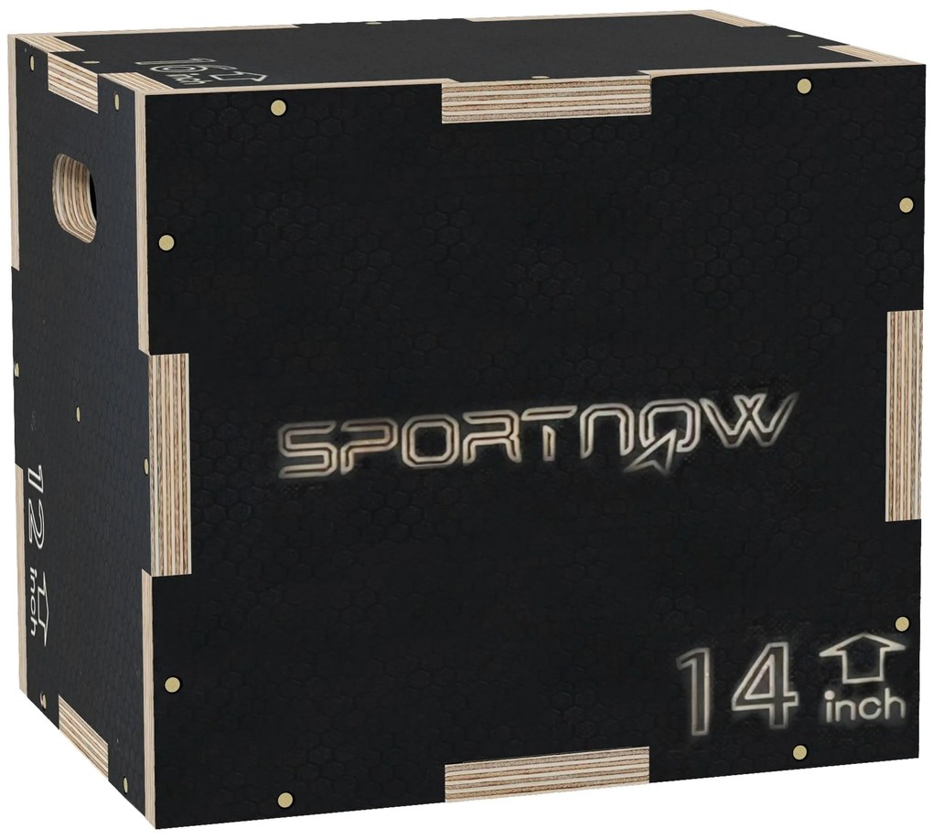 SPORTNOW Caixa Pliométrica com 3 Alturas Diferentes Caixa de Saltos pa