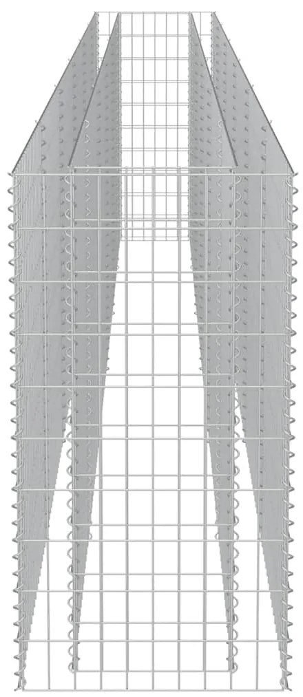 Canteiro elevado/cesto gabião 540x50x100 cm aço galvanizado