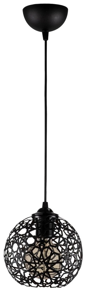 Chandelier Fellini – Preto – Diâmetro 17 cm x Altura 115 cm