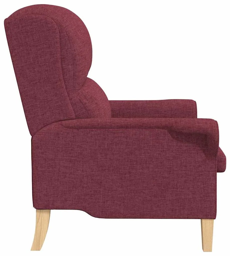 Poltrona vermelho vinho 52 cm tecido