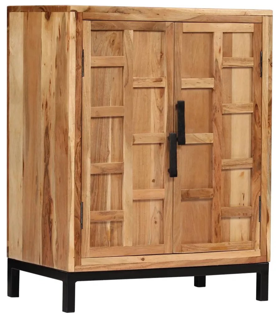 vidaXL Aparador em madeira de acácia maciça 60x35x76 cm castanho