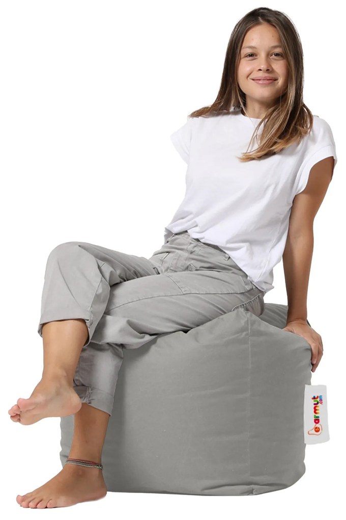 Pufe de Jardim Square Pouf – Fumado – 45x45x45 cm | Tribo Home