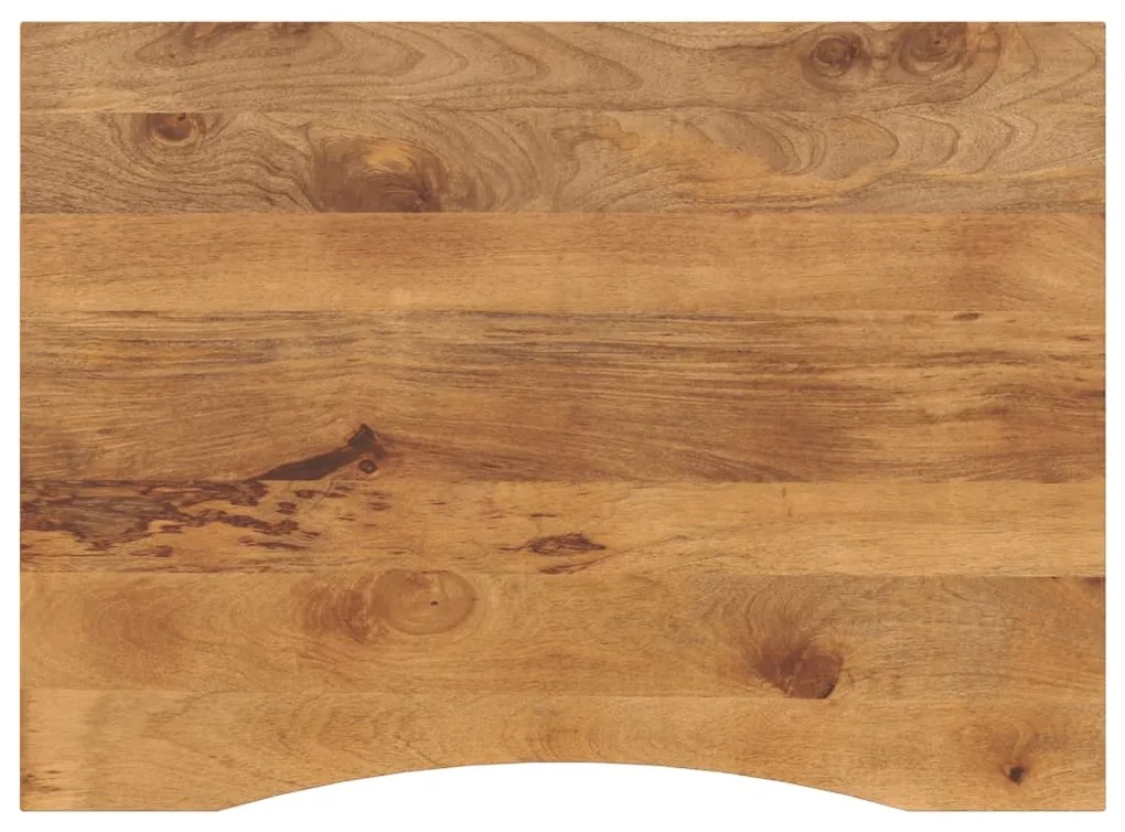 Tampo de mesa com curva 110x80x2,5 cm mangueira áspera maciça