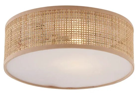 Candeeiro de teto oriental em rotang 30cm - Trammy Oriental