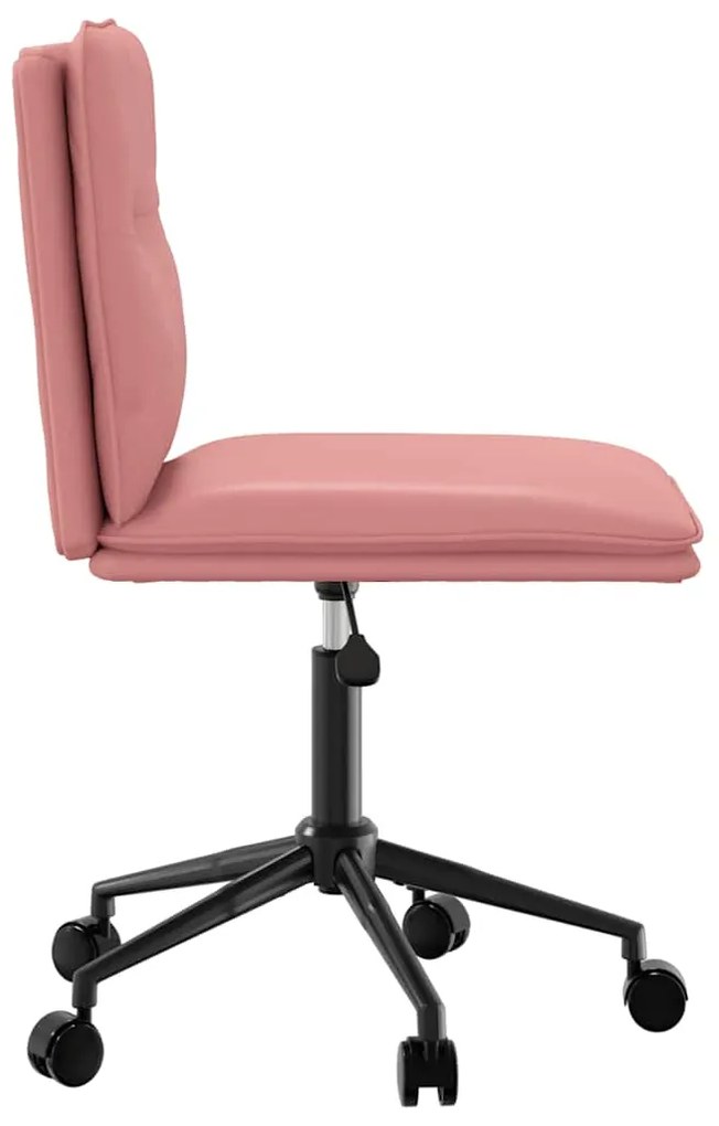 Cadeiras de jantar 2 pcs couro artificial rosa