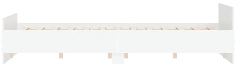 Estrutura de Cama Moona - 140x200 cm - Branco - Design Moderno