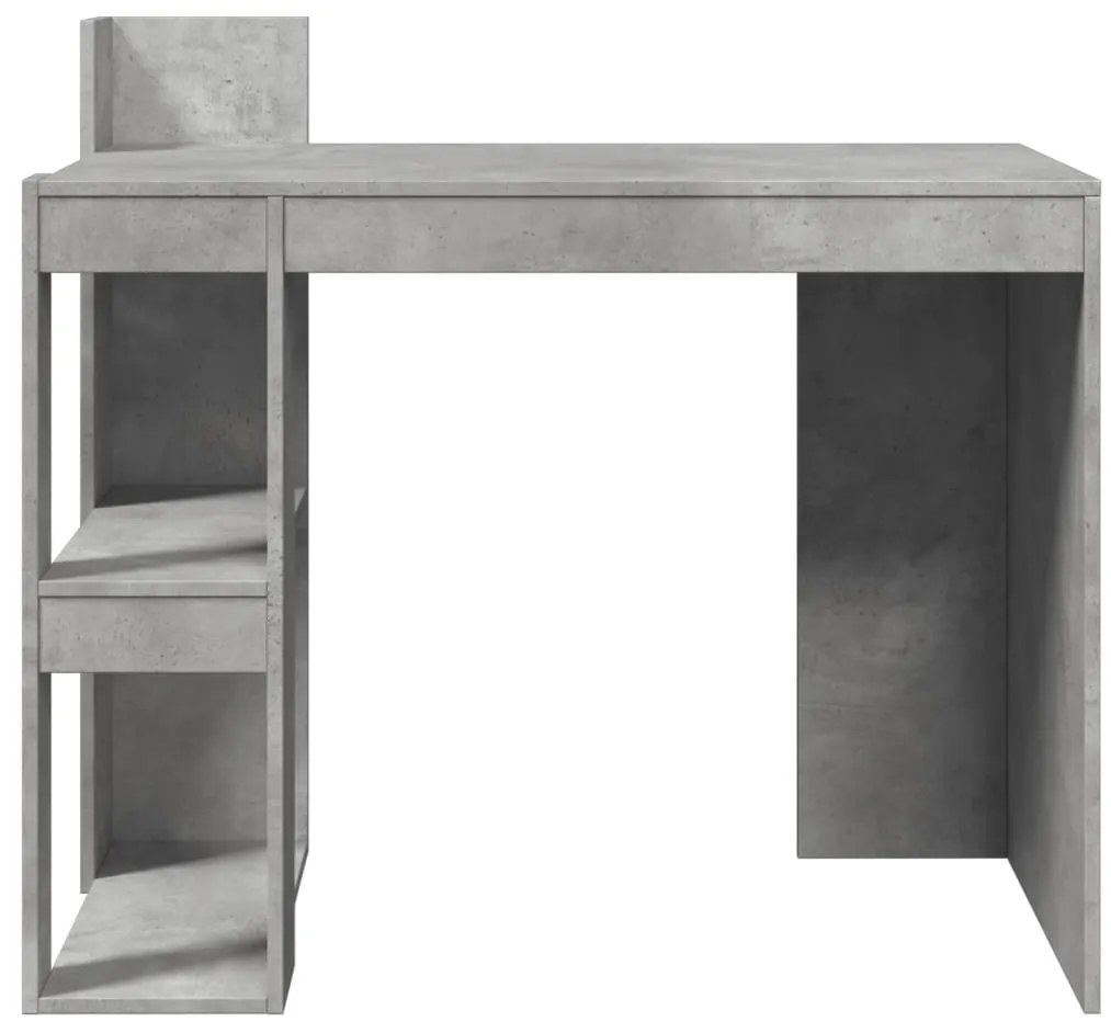 Secretária 103,5x56,5x94 cm derivados de madeira cinza cimento