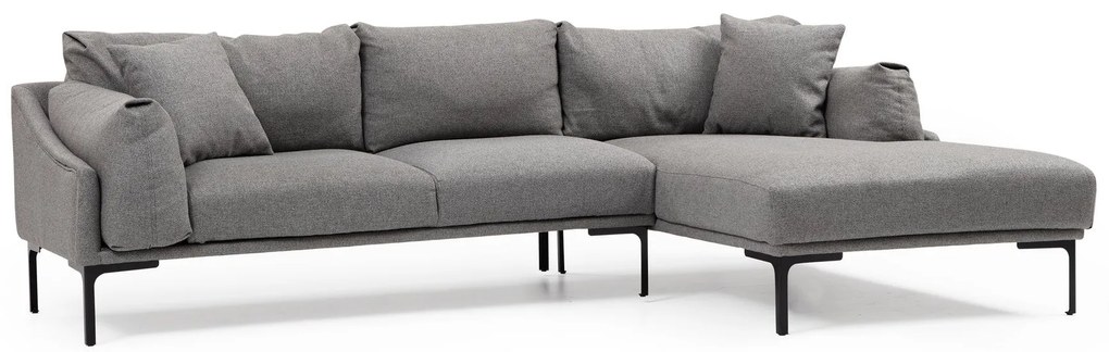 ****
Sofá de Canto Leo Corner – Cinzento – 255 x 150 cm
**
