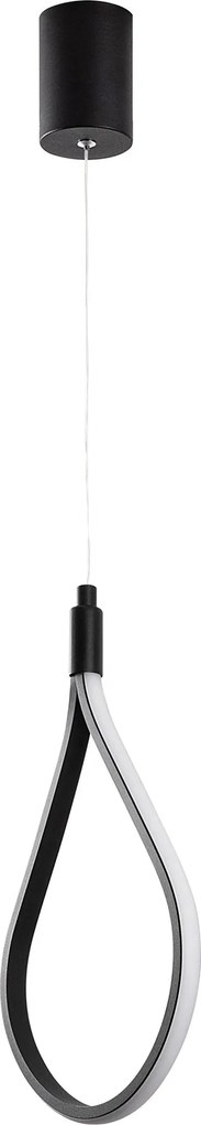 Candeeiro Suspenso Damla – Preto – 23x50-100x10 cm