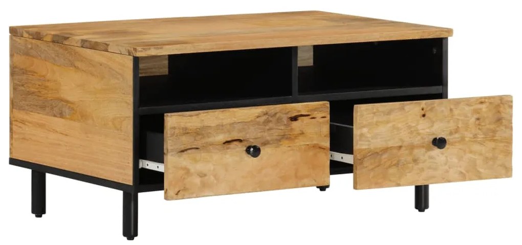 Mesa de centro 80x54x40 cm madeira de mangueira maciça