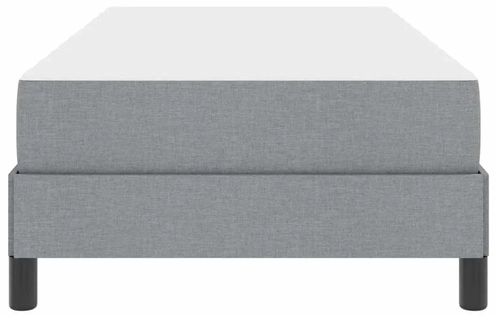 Cama Box Outros Cinzento-claro 90 x 190 cm tecido