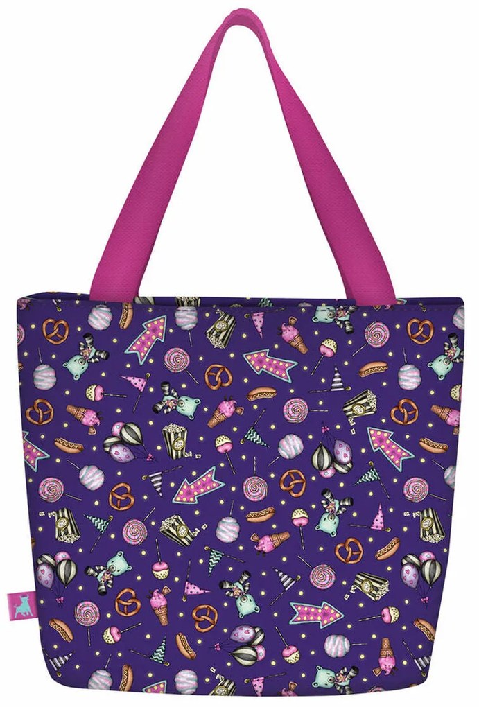 Bolsa Gorjuss Up and away Lancheira Roxo (24 x 29 x 10 cm)