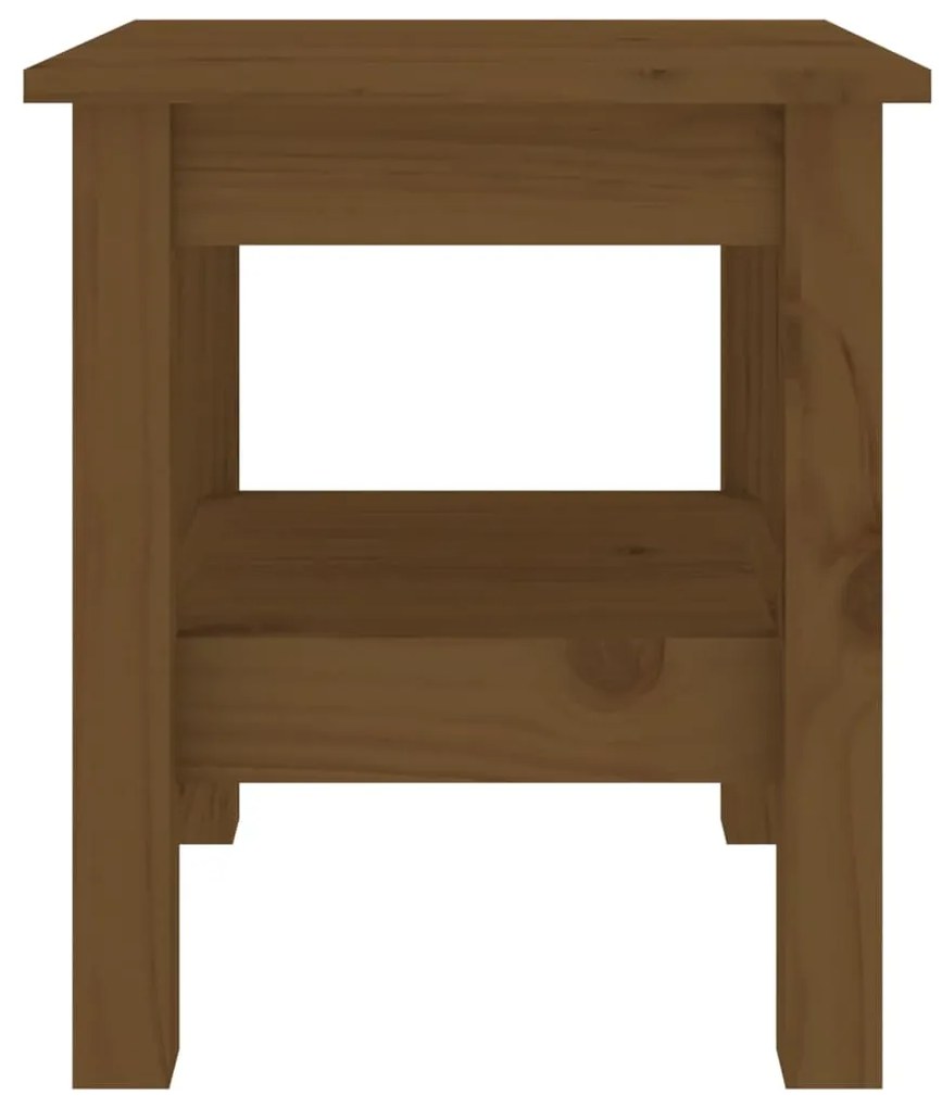 Mesa de centro 35x35x40 cm pinho maciço castanho mel