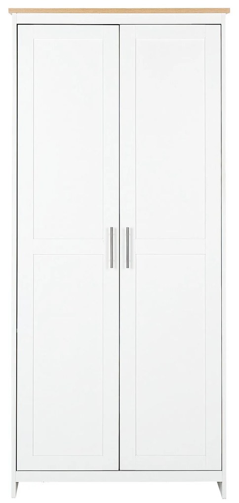 Roupeiro com 2 portas branco 180 cm SELLIN Beliani