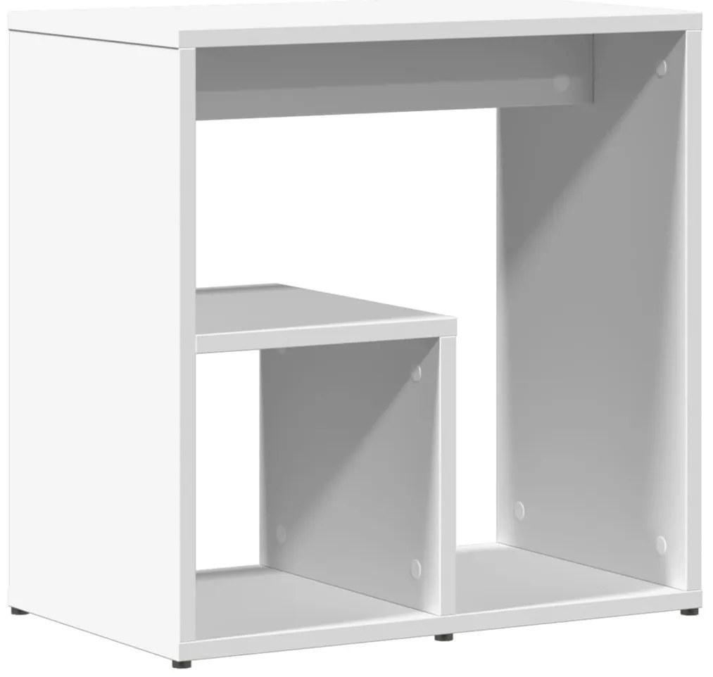 Mesas de apoio 2 pcs 50x30x50 cm derivados de madeira branco
