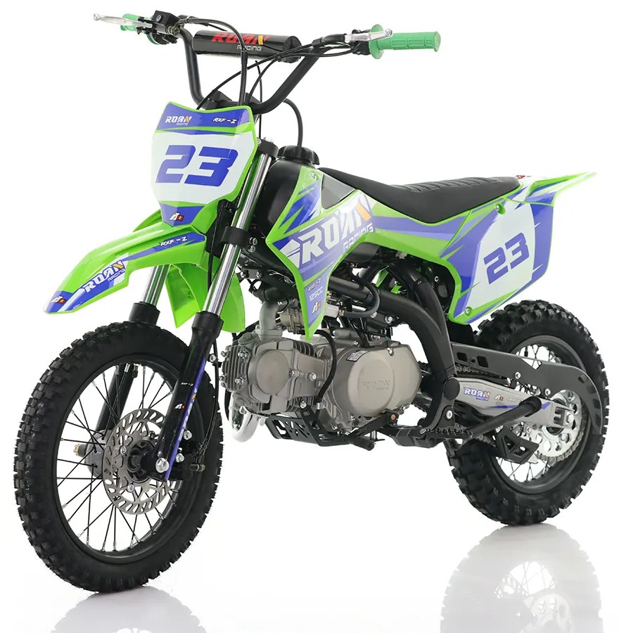 MOTO Crianças CROSS Gasolina 125CC RXF-Z ROAN Junior Manual Verde