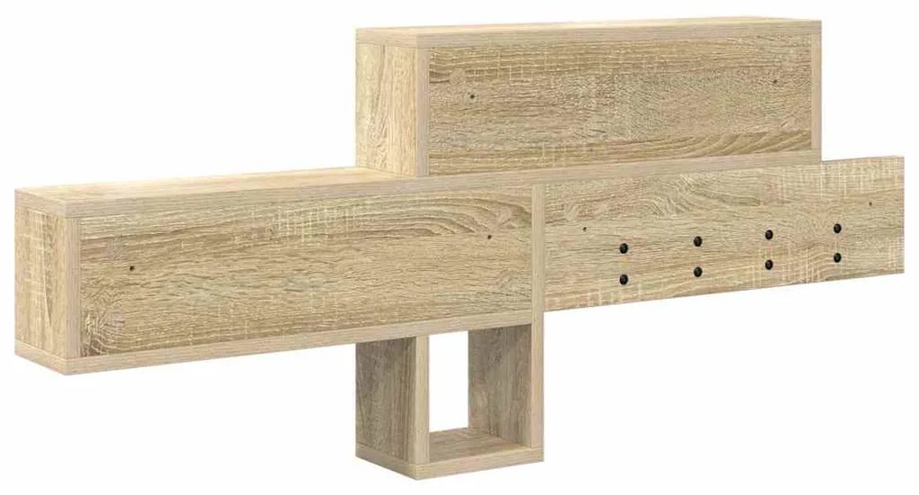 Cabideiro de Parede Carvalho Sonoma 100 x 12 x 43.5 cm