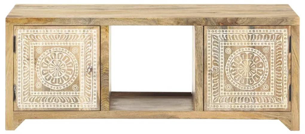 Mesa de centro 90x50x35 cm madeira de mangueira maciça