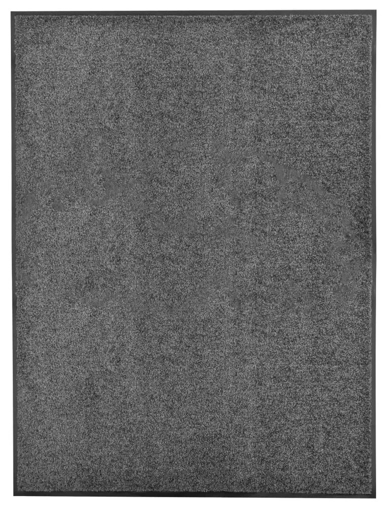 323418 vidaXL Tapete de porta lavável 90x120 cm antracite