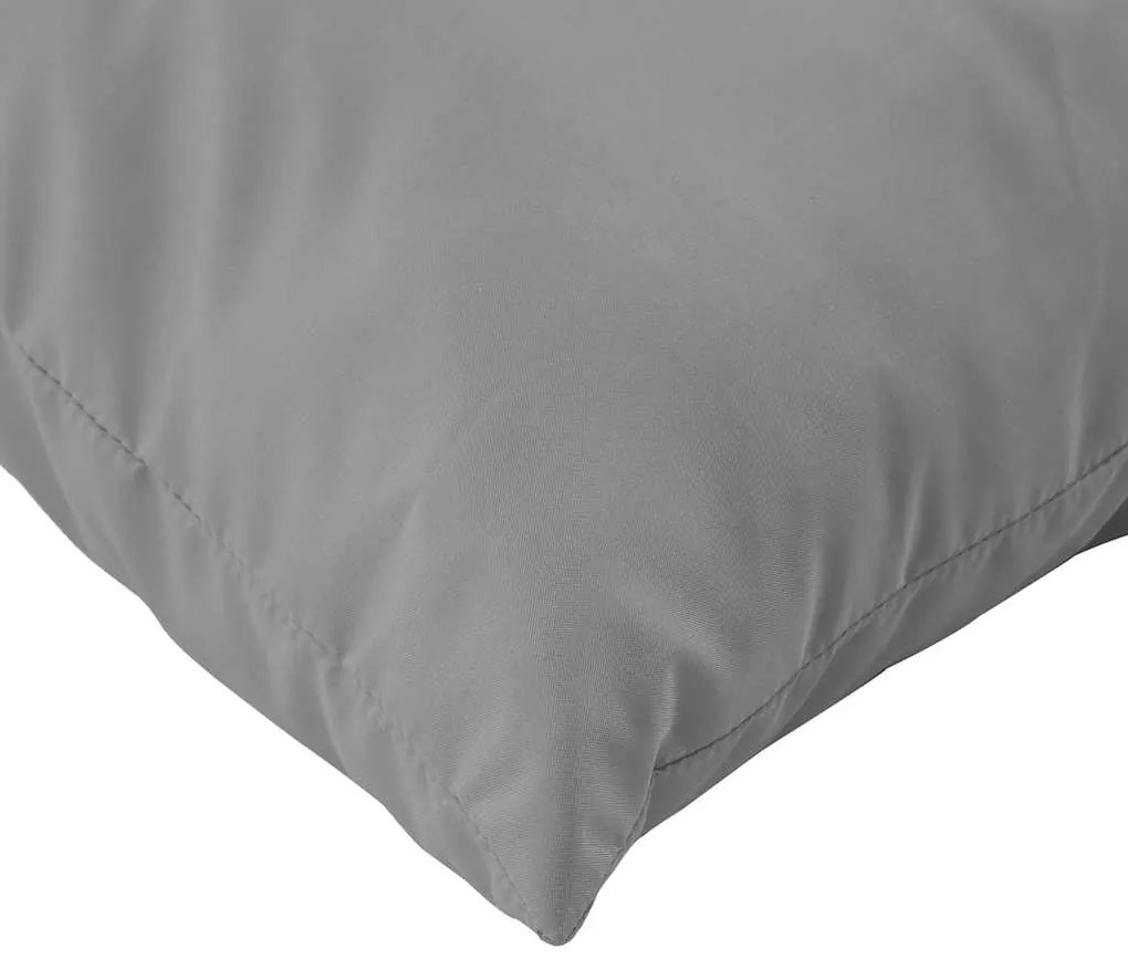 Almofadões p/ móveis de paletes 2 pcs tecido oxford cinzento