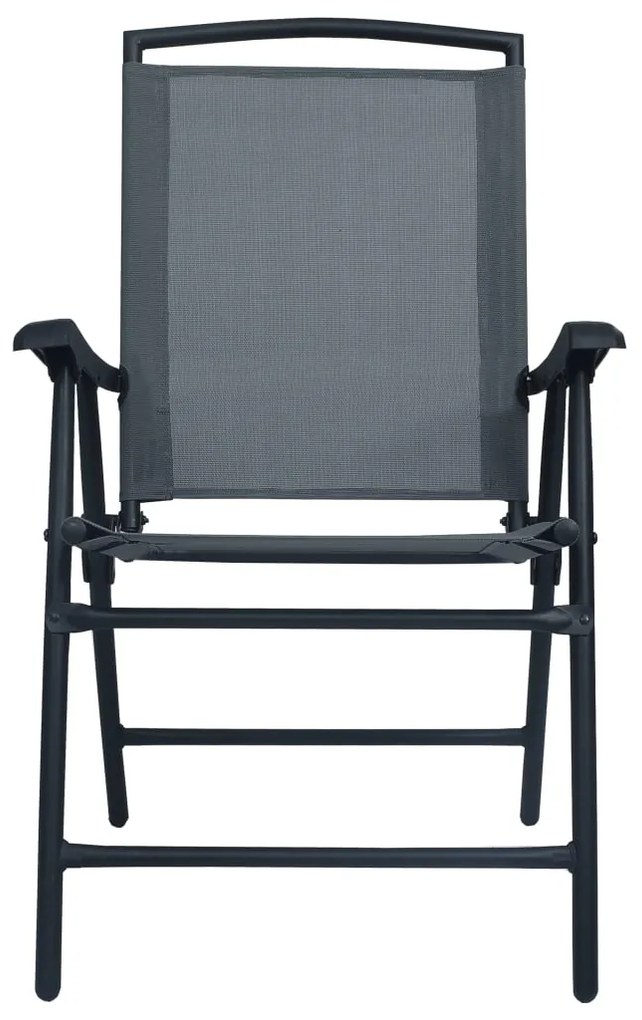 Conjunto bistrô 3 pcs aço cinzento