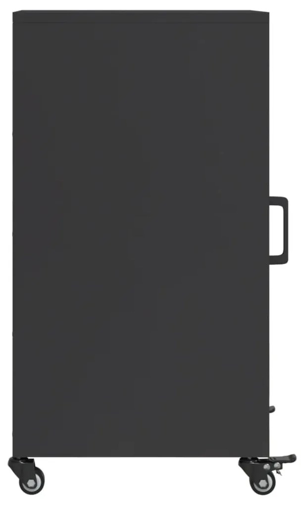 Aparador 36x39x72 cm aço preto