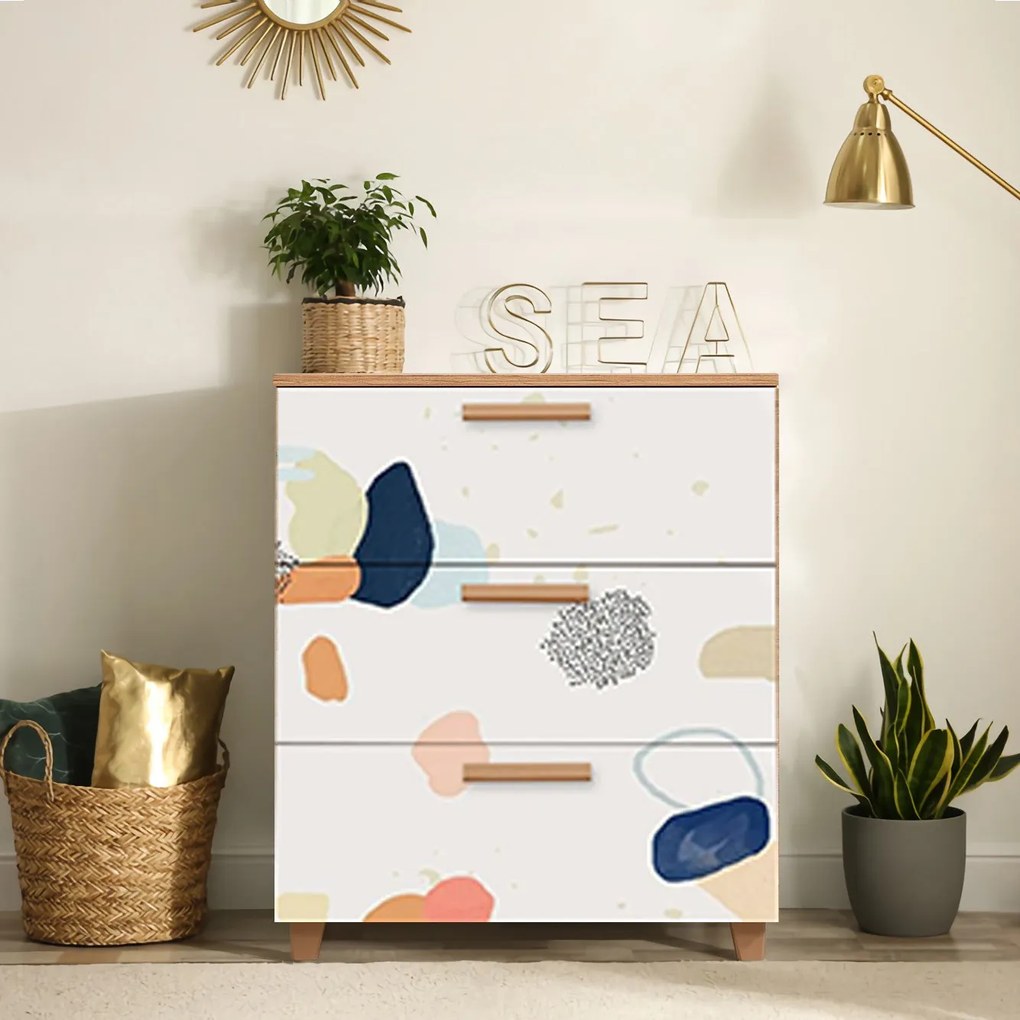 Cômoda Leva Gravis – Pinho Atlântico – 80x95x43 cm