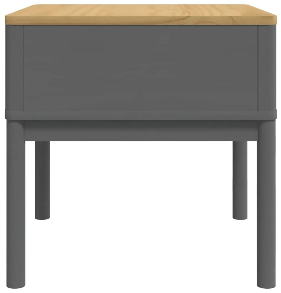Mesa para candeeiro FLORO 55x55x54 cm pinho maciço cinzento