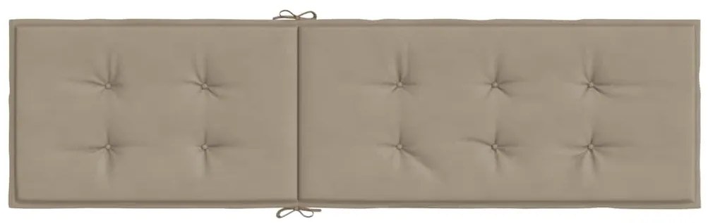 Almofadão cadeira de terraço (75+105)x50x4 cm cinza-acastanhado