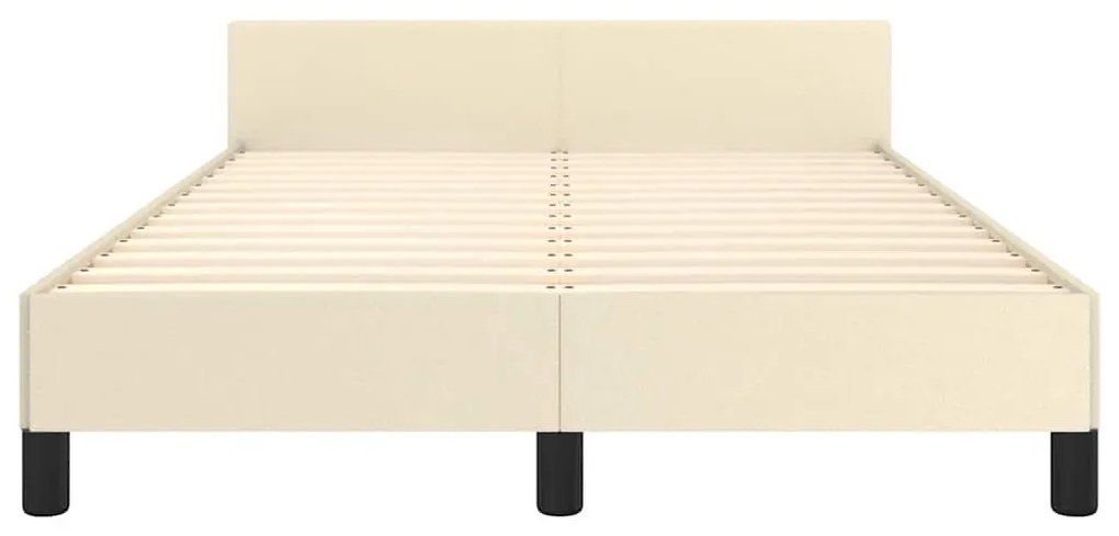 Estrutura cama c/ cabeceira sem colchão 120x200 cm creme
