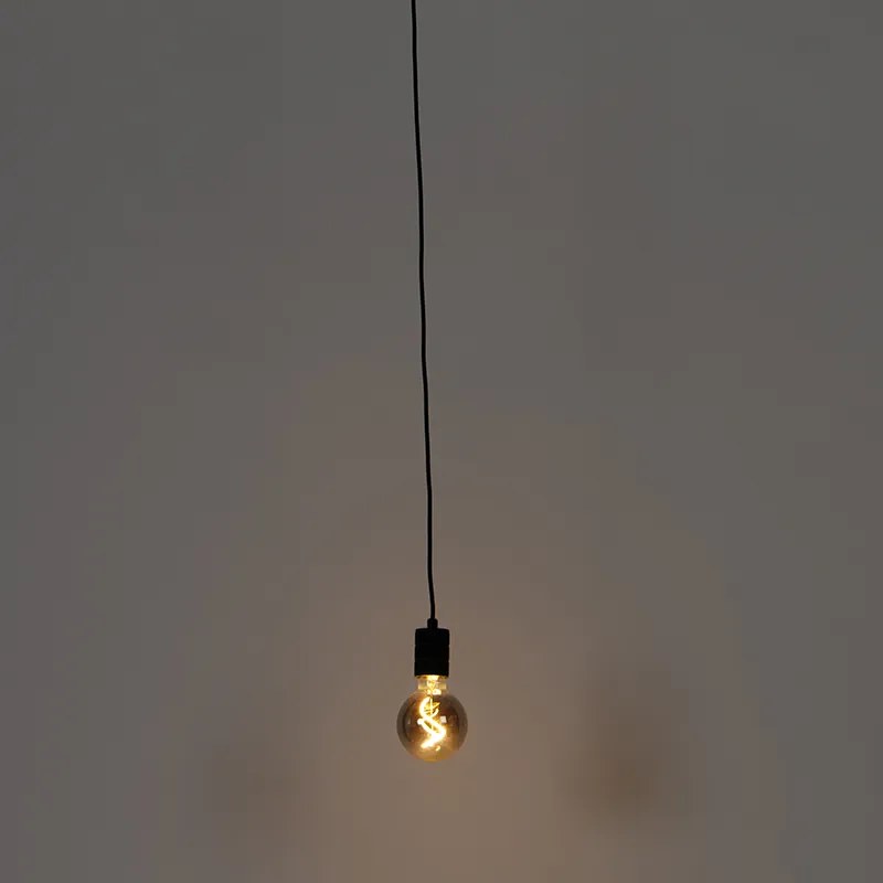 Candeeiro Pendente com Suspensão em Trilho Preto - Cavalux Moderno