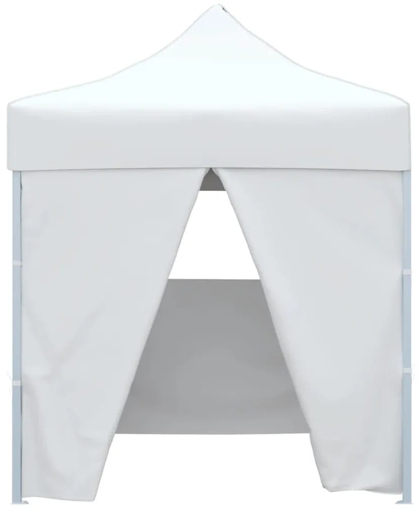 Tenda dobrável profissional festas 4 paredes 2x2m aço branco