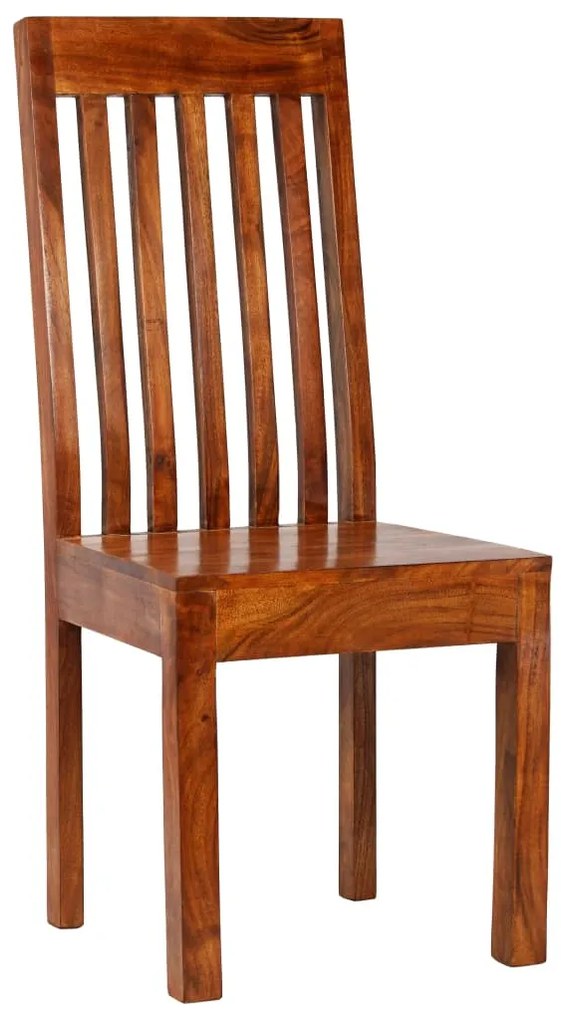 Conjunto mesa de jantar 7 pcs madeira mangueira e acácia maciça